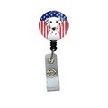 Teachers Aid American Flag & Dalmatian Retractable Badge Reel TE951344